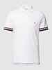 Tommy Hilfiger Poloshirt mit Label-Schriftzug Weiss