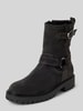 Marc O'Polo Biker Boot aus softem Velourleder Dunkelgrau