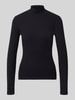 HUGO Slim Fit Langarmshirt aus Baumwoll-Mix Modell 'Driza_4' Black