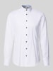Jake*s Slim Fit Business Hemd aus Baumwolle mit Kentkragen Weiss