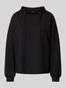 Monari Sweatshirt mit Tunnelzug Black