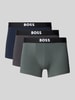 BOSS Boxershort van katoenmix in set van 3 Donkergrijs