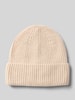 Jack & Jones Beanie van een mix van katoen en kasjmier, model 'COPENHAGEN' Offwhite