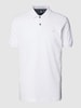 Lerros Poloshirt met labelstitching Wit