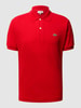 Lacoste Classic fit poloshirt van piqué met geborduurd logo Rood