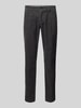 Marc O'Polo Tapered Fit Cordhose aus reiner Baumwolle Modell 'OSBY PLEATS' Anthrazit