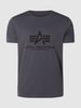 Alpha Industries T-shirt z nadrukiem z logo Antracytowy
