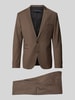 Drykorn Slim Fit Anzug mit Webmuster Modell 'IRVING' Mittelbraun