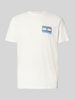 Tommy Jeans Regular fit T-shirt van puur katoen Offwhite