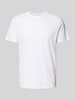 SELECTED HOMME T-shirt met ronde hals, model 'ASPEN SLUB' Wit