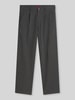 HUGO High Waist Bundfaltenhose mit Bügelfalten Mittelgrau Melange