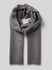Fraas Sjaal met gerafelde boorden Middengrijs gemêleerd