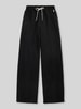 Polo Ralph Lauren Wide Leg Sweathose aus Baumwoll-Mix mit Logo-Stitching Black