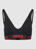 HUGO Triangel-BH mit elastischem Logo-Bund Modell 'SPORTY' Black