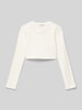 Tom Tailor Longsleeve met ronde hals Offwhite