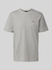 Napapijri T-Shirt mit Label-Stitching und Rundhalsausschnitt Mittelgrau