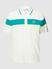 SERGIO TACCHINI Poloshirt met contraststrepen, model 'DAMARINDO' Offwhite