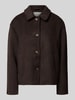 Neo Noir Wolljacke mit Umlegekragen Modell 'Hamra' Dunkelbraun