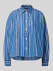 Weekend Max Mara Regular Fit Langarmbluse aus reiner Baumwolle Modell 'ONORE' Royal