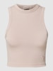 Guess Activewear Tanktop mit Feinripp Modell 'EDIE' Taupe