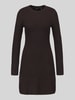 VERO MODA Regular Fit Strickkleid mit Rundhalsausschnitt Modell 'JOSANNA' Schoko