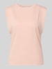 Jake*s Collection Top mit Rundhalsausschnitt und Kappärmeln Fuchsia