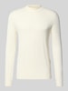 Antony Morato Gebreide pullover met ribboorden Wit