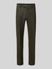 Tiger of Sweden Slim Fit Hose aus Woll-Mix mit Baumwoll-Anteil Modell 'Tenuta' Dunkelgruen