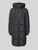 MOS MOSH Płaszcz puchowy z kapturem model ‘Nova’ Ciemnoszary