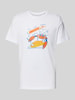 Nike T-shirt z nadrukiem z logo Złamany biały