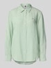 Tommy Hilfiger Regular fit overhemdblouse van puur linnen Lichtgroen