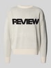 REVIEW Gebreide pullover met ronde hals Ecru