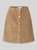 VERO MODA spódnica mini o kroju regular fit z mieszanki bawełny model 'ETTA' Piaskowy