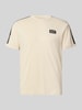 EA7 Emporio Armani T-shirt met labelpatch Offwhite