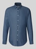 Jake*s Slim Fit Business-Hemd mit Kentkragen Bleu