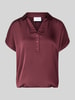 VILA regular fit blouse met V-hals model 'ENNA RAVENNA' Bordeaux