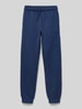 CHAMPION Sweatpants met logostitching Donkerblauw