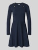 Liu Jo White Mini-jurk van viscosemix model 'Abito Maglia' Donkerblauw
