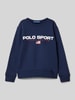 Polo Sport Sweatshirt met labelprint Marineblauw