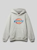 Dickies Hoodie mit Label-Print Modell 'YOUTH' Hellgrau Melange