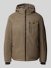 PME Legend Jacke mit Kapuze und Label-Detail Modell 'STRATOR' Mittelgrau Melange