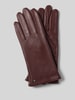 Roeckl Leren handschoenen van haarscherp nappaleer Prune