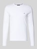 Tommy Hilfiger Slim fit shirt met lange mouwen van katoenmix Wit