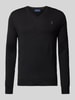 Polo Ralph Lauren Wollpullover mit Logo-Stitching Black