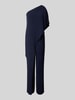 Lauren Ralph Lauren Regular fit jumpsuit met one shoulder-band Marineblauw