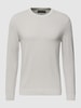 Marc O'Polo Strickpullover mit Rundhalsausschnitt Modell 'Crewneck' Hellgrau
