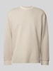 Hugo Blue Gebreide pullover met opstaande kraag Offwhite