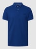 Superdry Poloshirt met logostitching, model 'VINT DESTROY' Koningsblauw gemêleerd