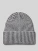 someday. Beanie met viscose model 'Beky' Lichtgrijs