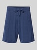 Colours & Sons Regular Fit Shorts mit Lochmuster Marine